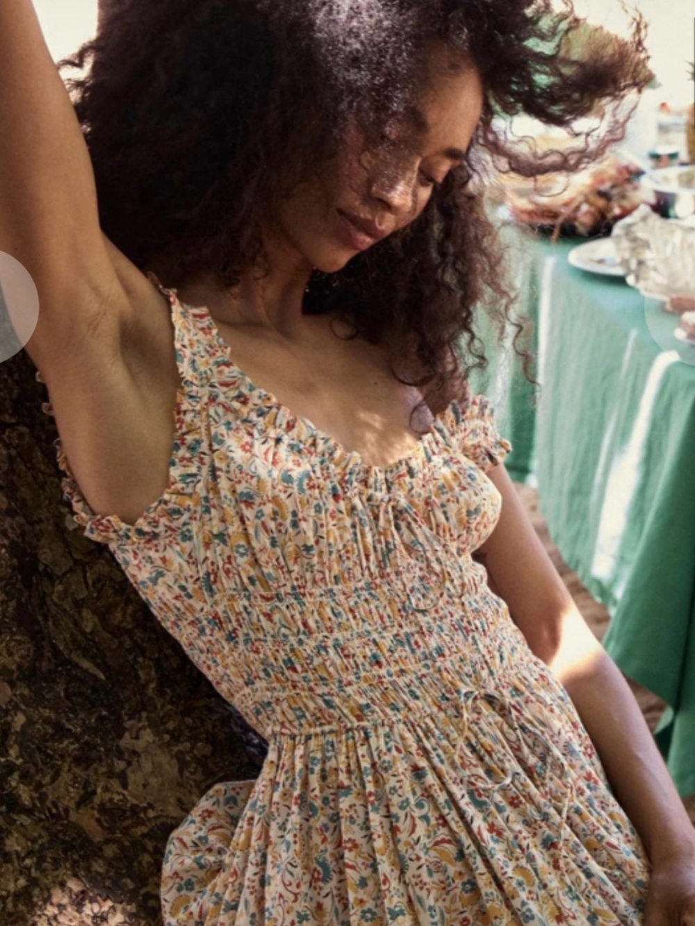 DÔEN Emmaretta Maxi Dress - Wild Clover Floral - Medium - Picture 2 of 9